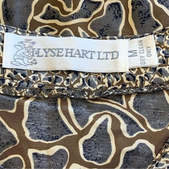 Ilyse Hart LTD Animal Print‎ Sleeveless Blouse Size Medium - Picture 5 of 8
